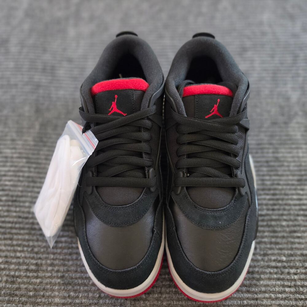Air Jordan 4RM Men's Size 11 Sneakers Black/Wolf Gray/White/Varsity Red